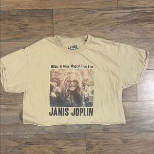 Janis Joplin Graphic Tee - Yellow
